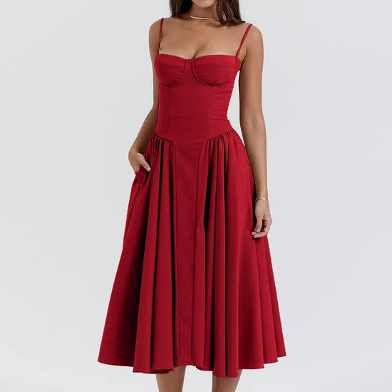 Hot Summer Sundress Long Dresses Bustier 2024 New Fashion Sexy Party Dresses Halter Dress Female Women&