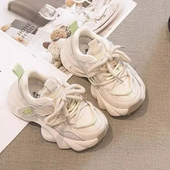 2025 Children Sneakers for Girls Autumn New Fashion Korean Style Soft Comfortable Casual Versatile Keep Warm Cotton Chic Shoes